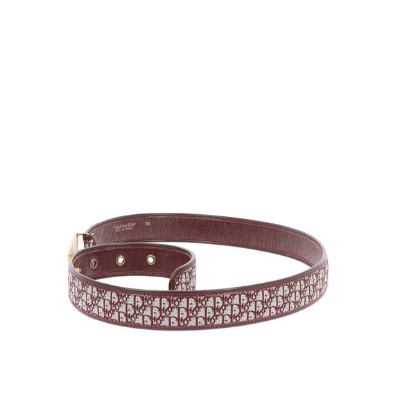 CHRISTIAN DIOR Belt in Bordeaux Fabric - Picture 4 of 7